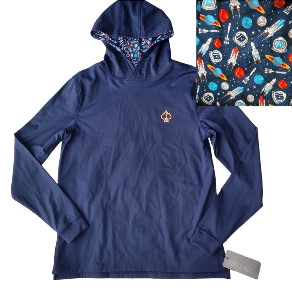 Pins And Aces Performance Golf Hoodie Pullover L/S Top NWT Mens Small